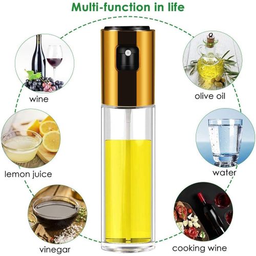100ml Glass Oil Sprayer Bottle with Gold Pump
