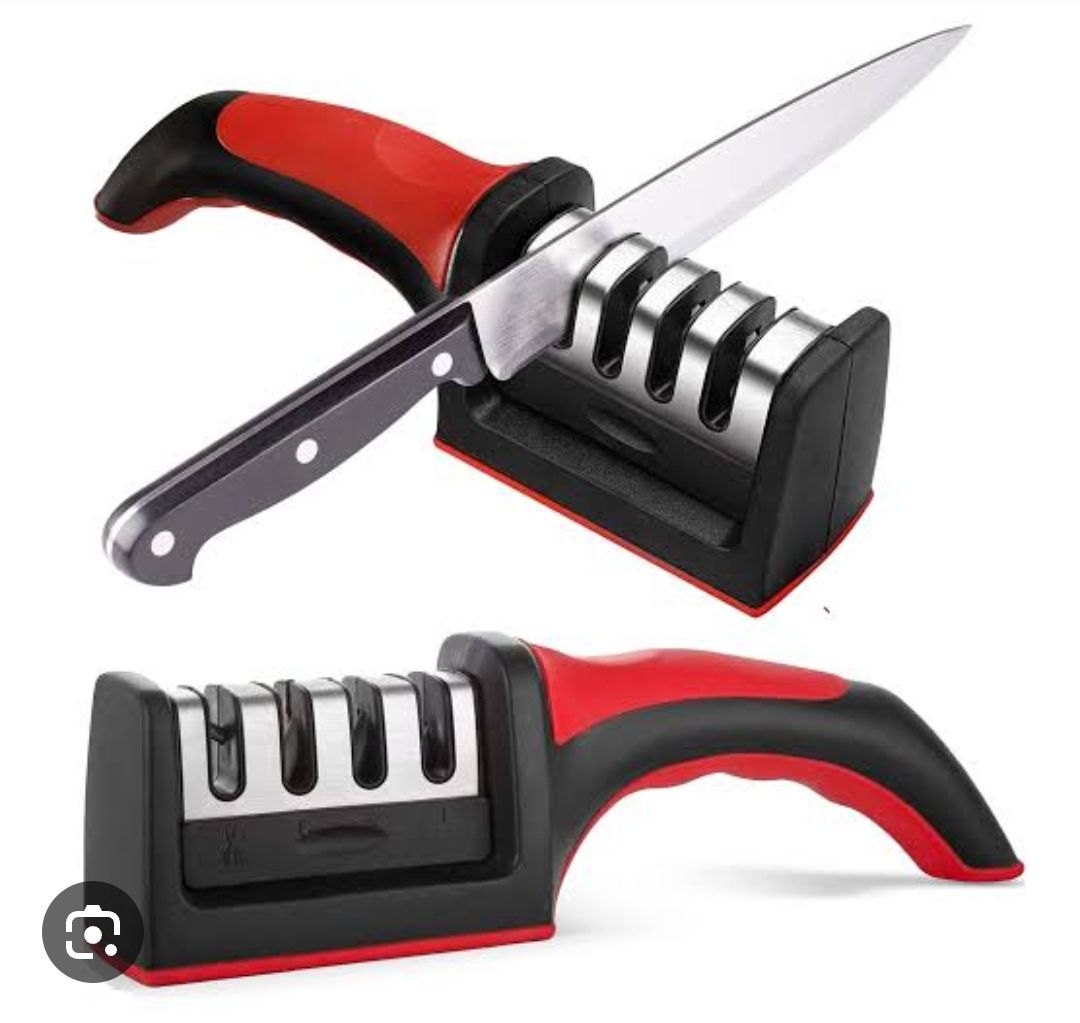 3-Stage Kitchen Knife Sharpener – Precision & Safety Tool