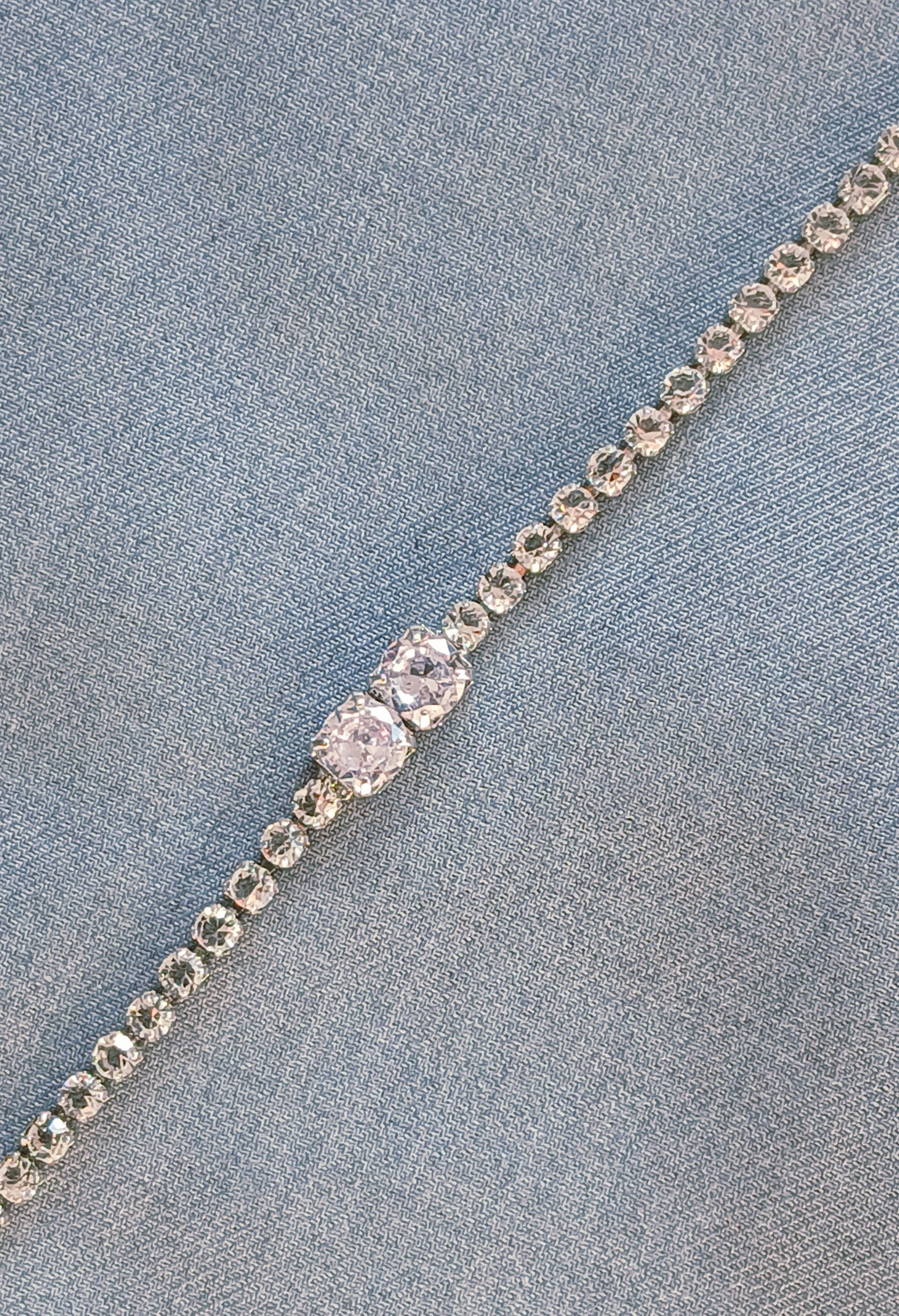 Luxury Crystal Rhinestone Chain Bracelet – Elegant Colors | Adjustable Fashion Jewelry for Women