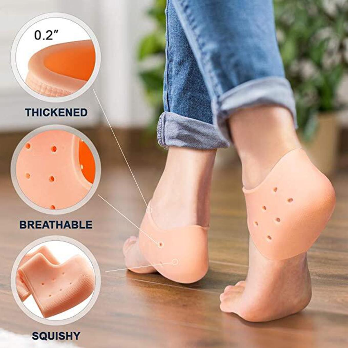 Silicone Foot Protector Heel Socks | Soft, Comfortable & Supportive