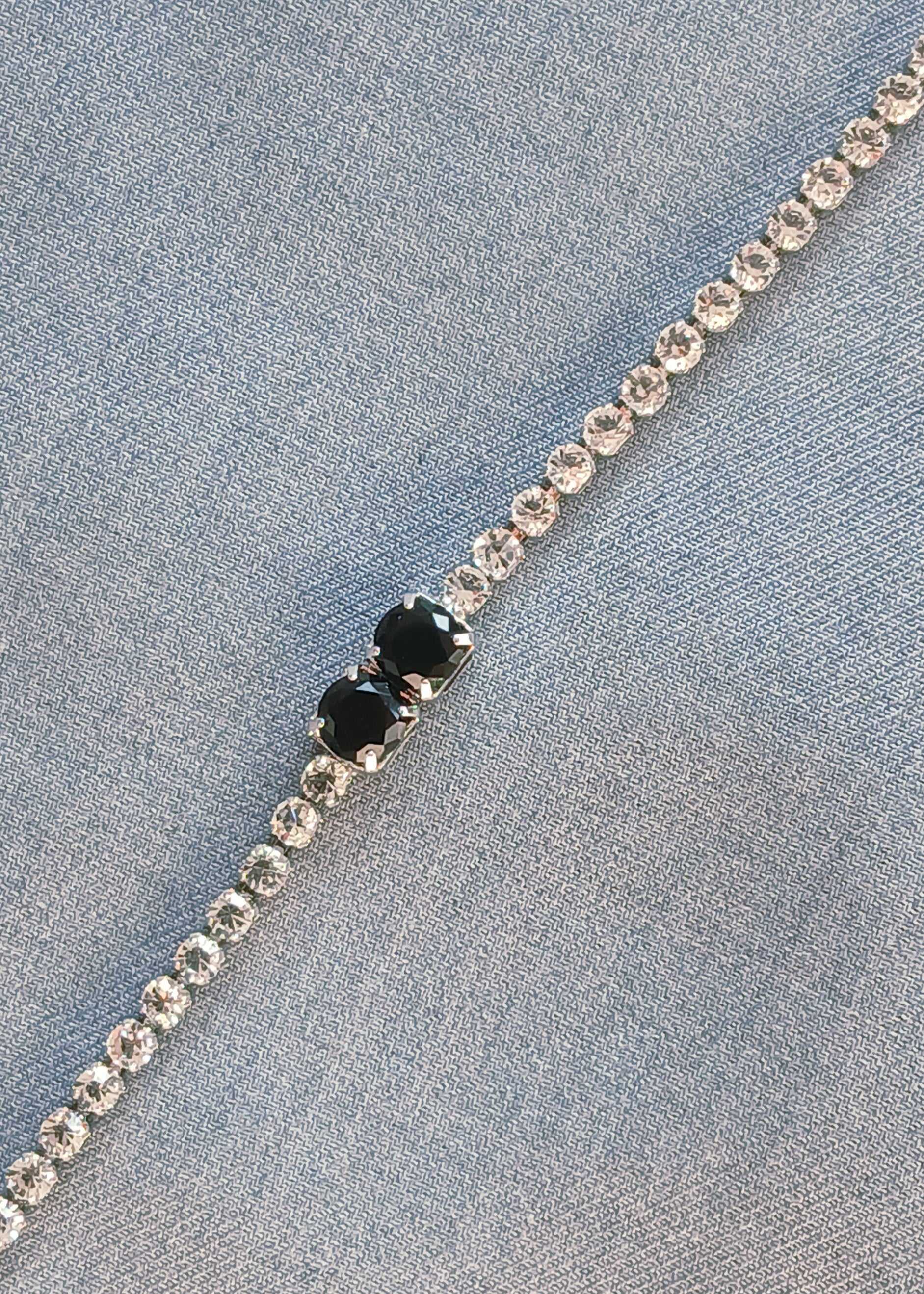 Luxury Crystal Rhinestone Chain Bracelet – Elegant Colors | Adjustable Fashion Jewelry for Women