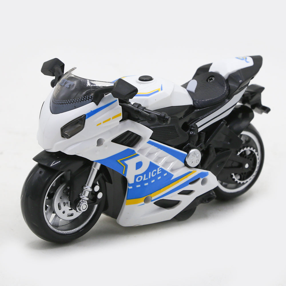 🚔✨ Friction-Powered Police Motorcycle Toy | Inertia Police Bike for Kids