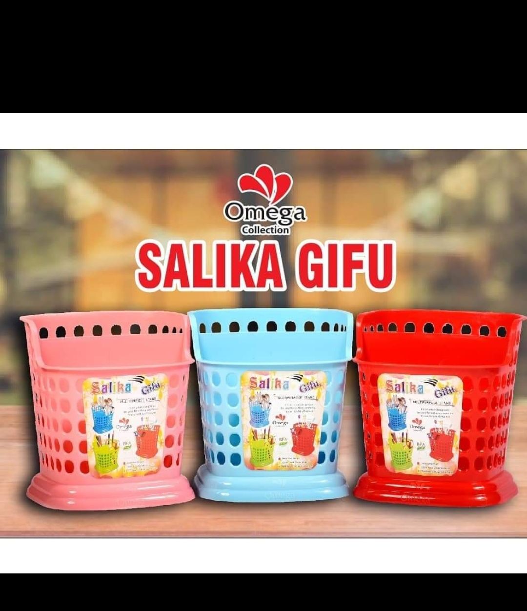 Multi-Compartment Plastic Cutlery Stand | Utensil Holder with Drainage & Ventilation