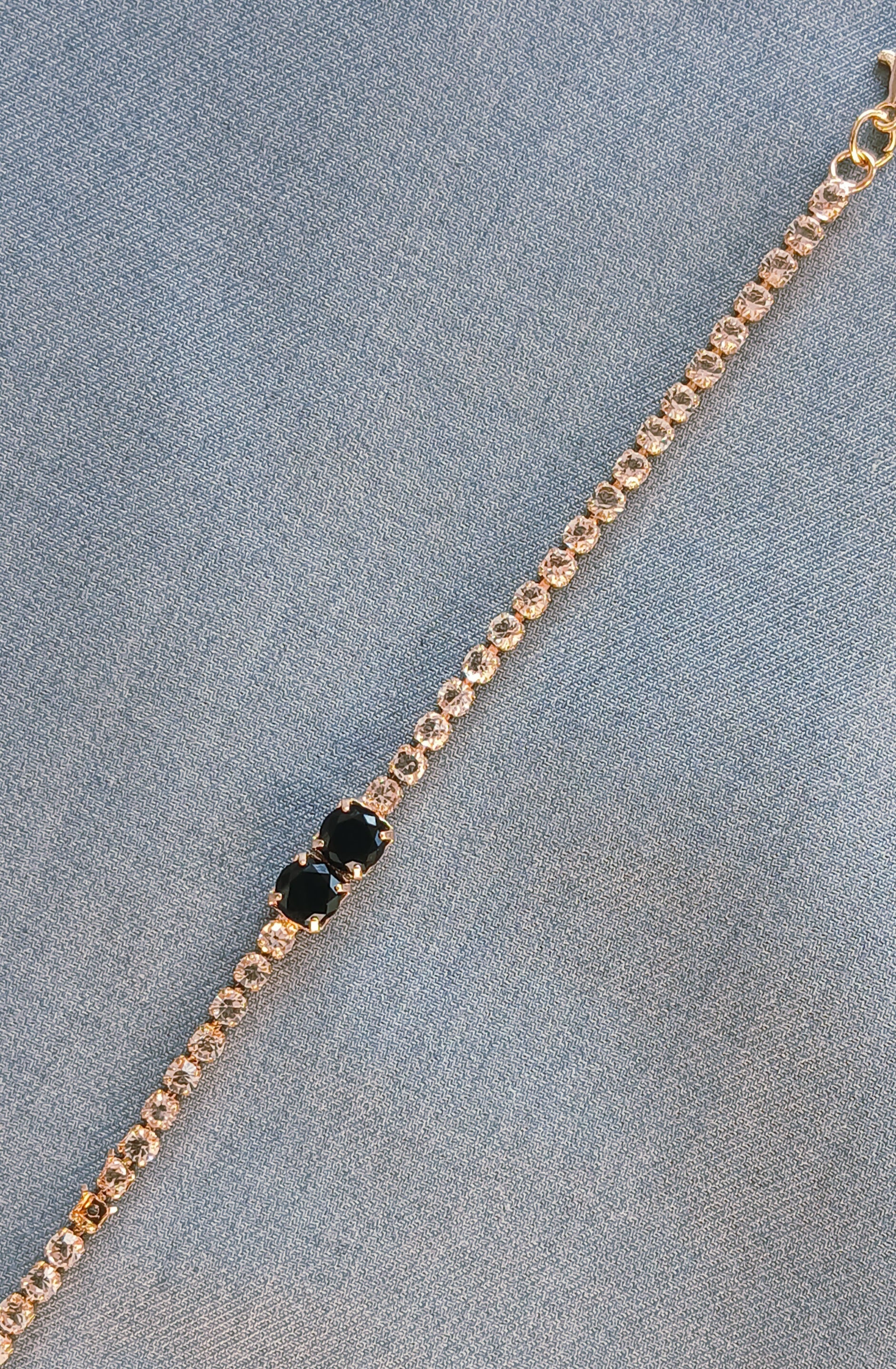 Luxury Crystal Rhinestone Chain Bracelet – Elegant Colors | Adjustable Fashion Jewelry for Women