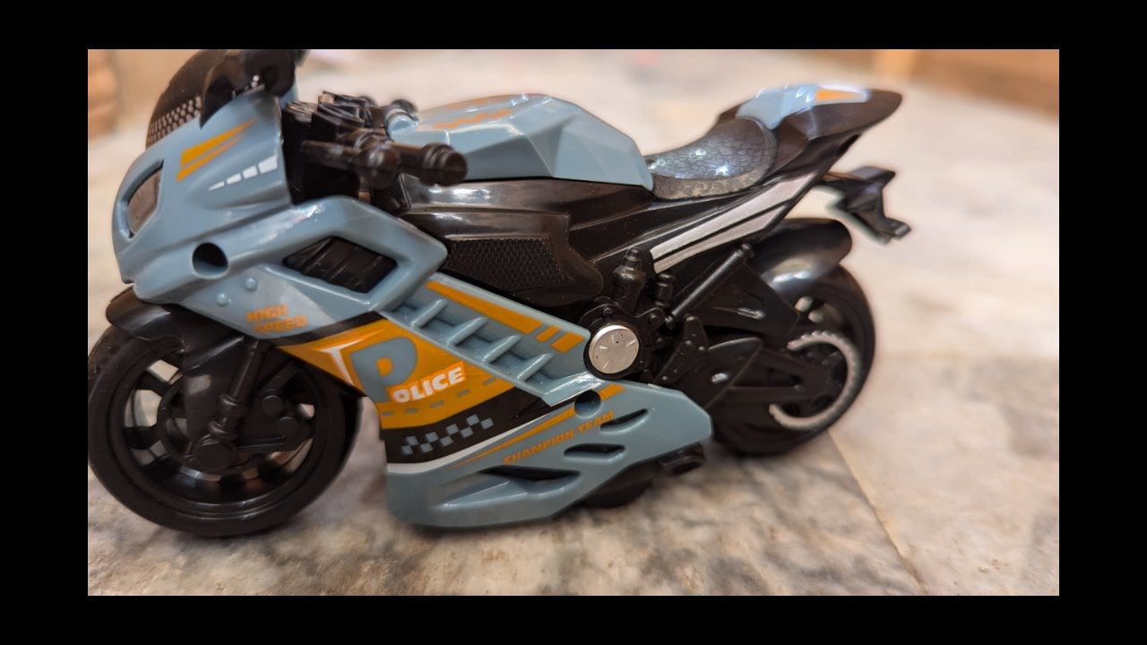 🚔✨ Friction-Powered Police Motorcycle Toy | Inertia Police Bike for Kids