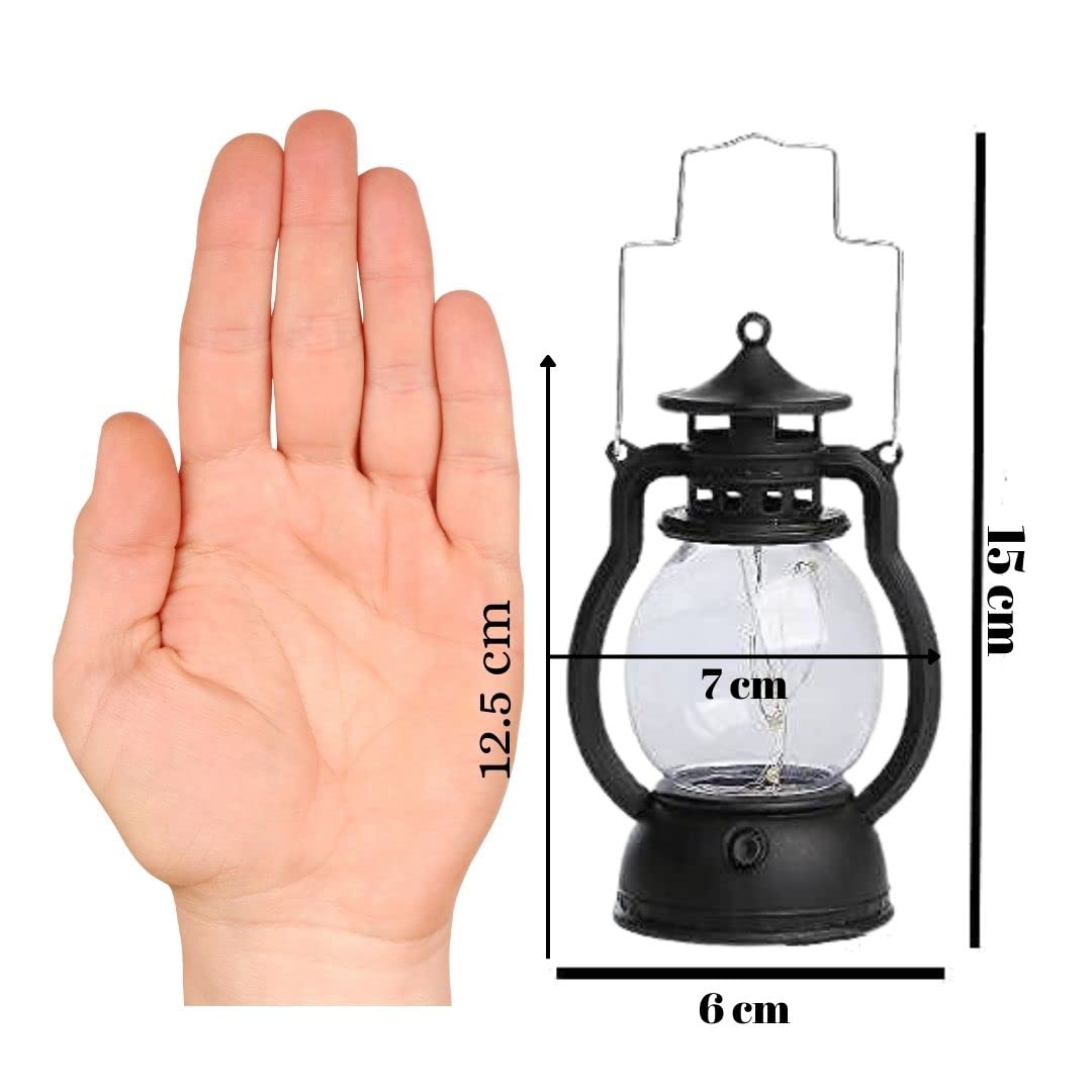 Mini Retro LED Oil Lamp – Vintage Style Flameless Night Light