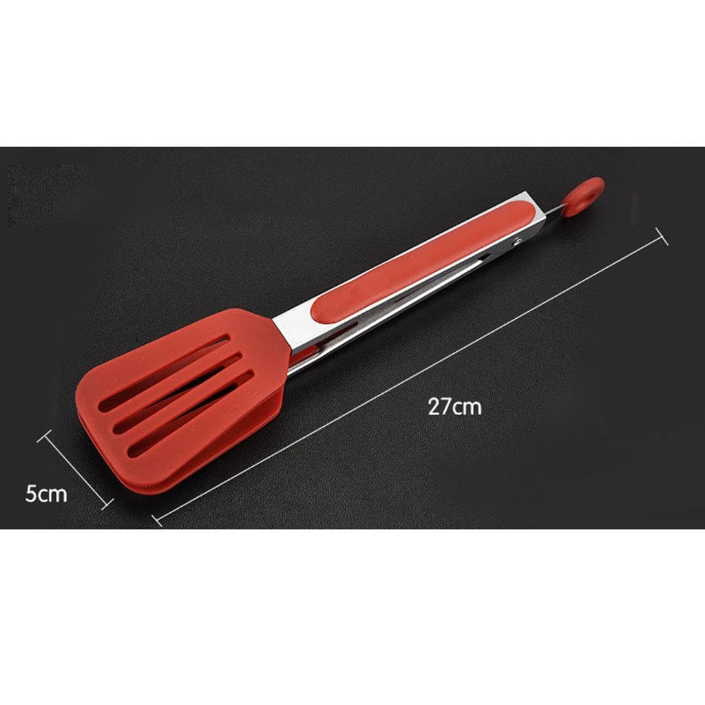 Hoshen Stainless Steel & Silicone Kitchen Tongs — 26.5 cm | Heat-Resistant 230°C