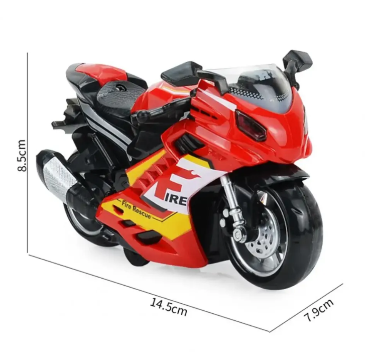 🚔✨ Friction-Powered Police Motorcycle Toy | Inertia Police Bike for Kids