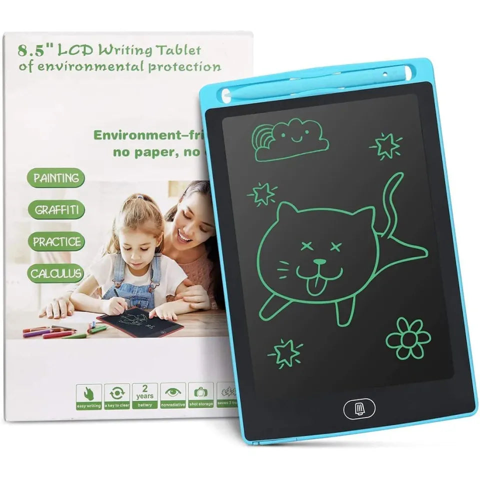 8.5" LCD Writing Tablet – Reusable Digital Drawing & Writing Pad for Kids & Adults | One-Touch Erase | Eco-Friendly Notepad