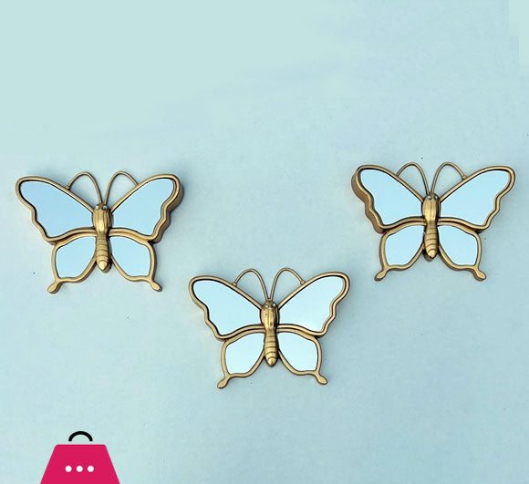 Golden Butterfly Wall Mirror. Decorative Mirrors | 1 Pciece