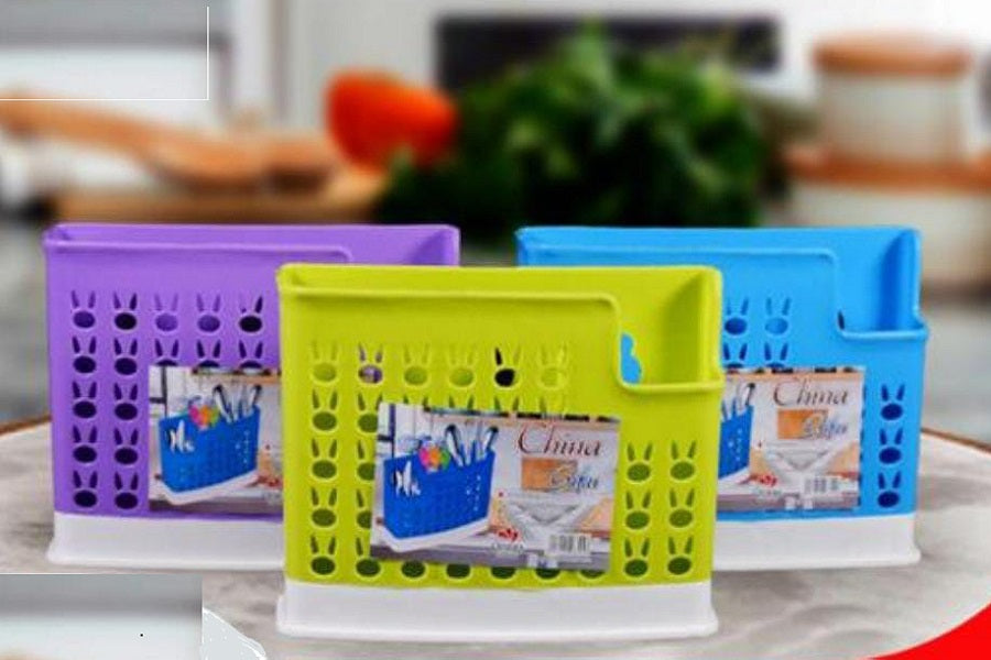 Plastic Spoon Holder – Food Grade Cutlery Organizer with Ventilated Drying Design