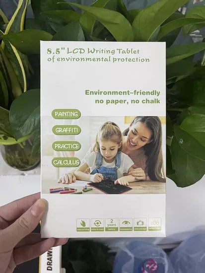 8.5" LCD Writing Tablet – Reusable Digital Drawing & Writing Pad for Kids & Adults | One-Touch Erase | Eco-Friendly Notepad