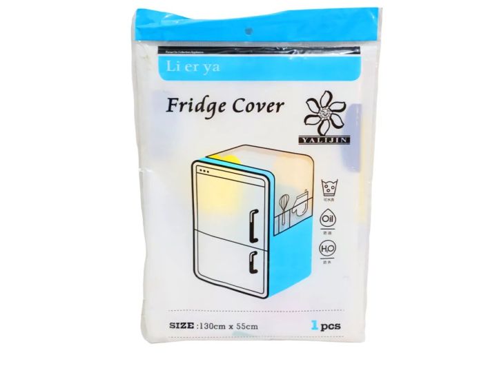 Waterproof & Washable Fridge Top Cover – 130×55 cm | Dustproof, Oil-Proof with Side Pockets