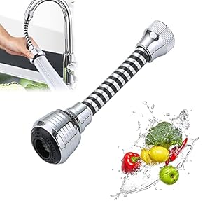360° Flexible Faucet Extender – Adjustable Sink Tap Sprayer with Multi-Mode Water Flow | Easy Installation