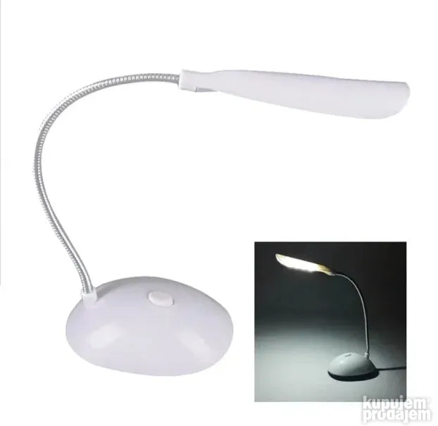 Portable Flexible LED Desk Lamp with Touch Control & Adjustable Gooseneck