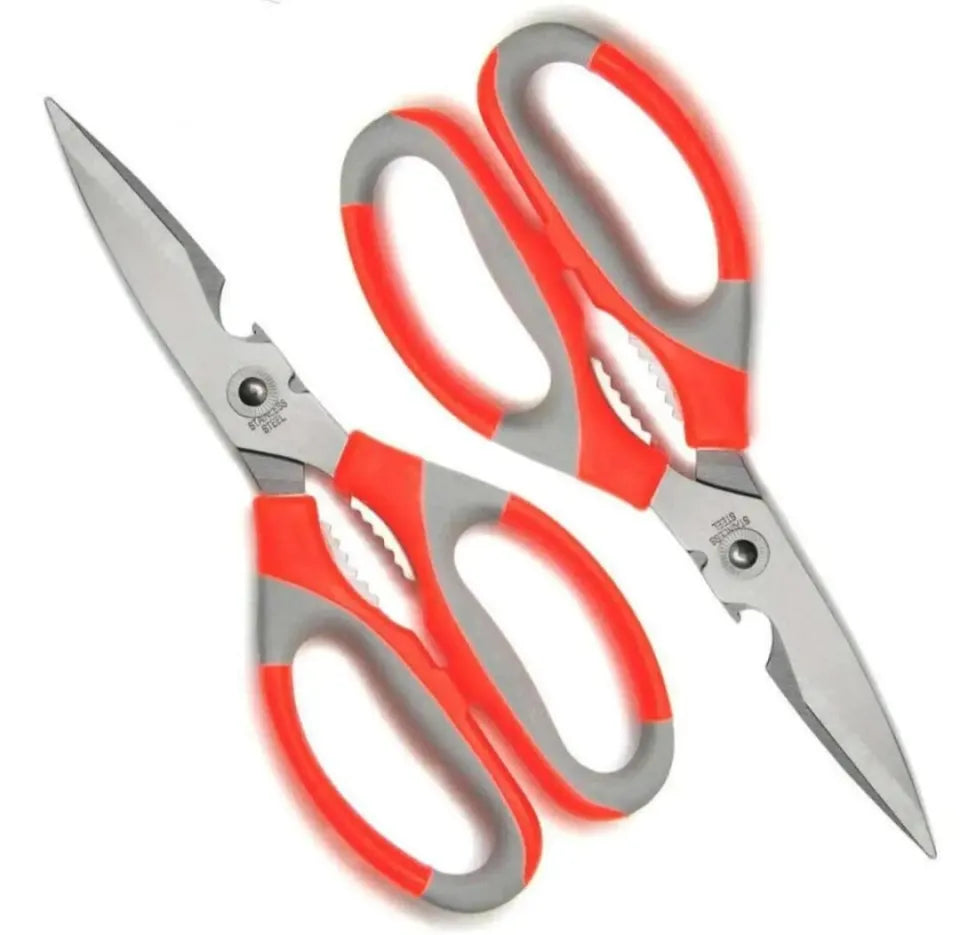 ✂️ Multi-Functional Stainless Steel Kitchen Scissors | Heavy-Duty Shears with Bottle Opener
