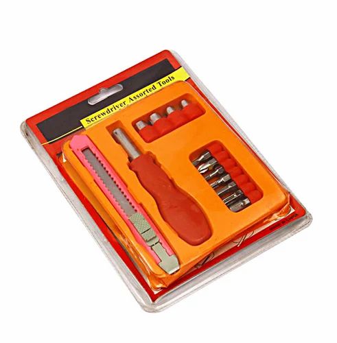 13-Piece Screwdriver Set with Bits & Utility Knife – Multi-Functional Home Repair Tool Kit