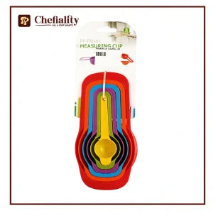 Multi-Color Measuring Cups & Spoons Set (6 Pcs) – Accurate Kitchen Tools for Cooking & Baking