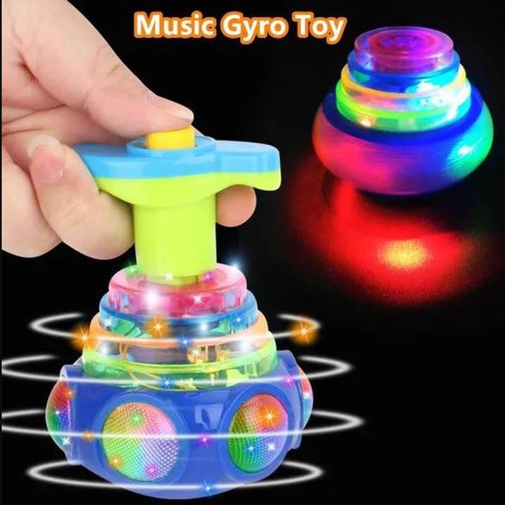Light-Up Musical Spinning Top Toy | Flashing Lights & Fun Music | Hand-Eye Coordination Toy