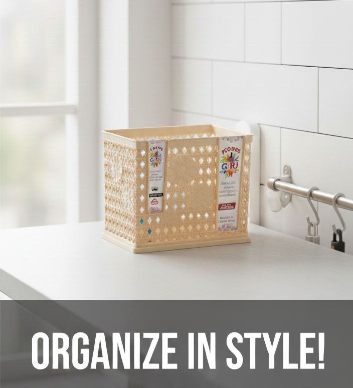 Plastic Kitchen Utensil Holder | Cutlery Organizer & Drainer