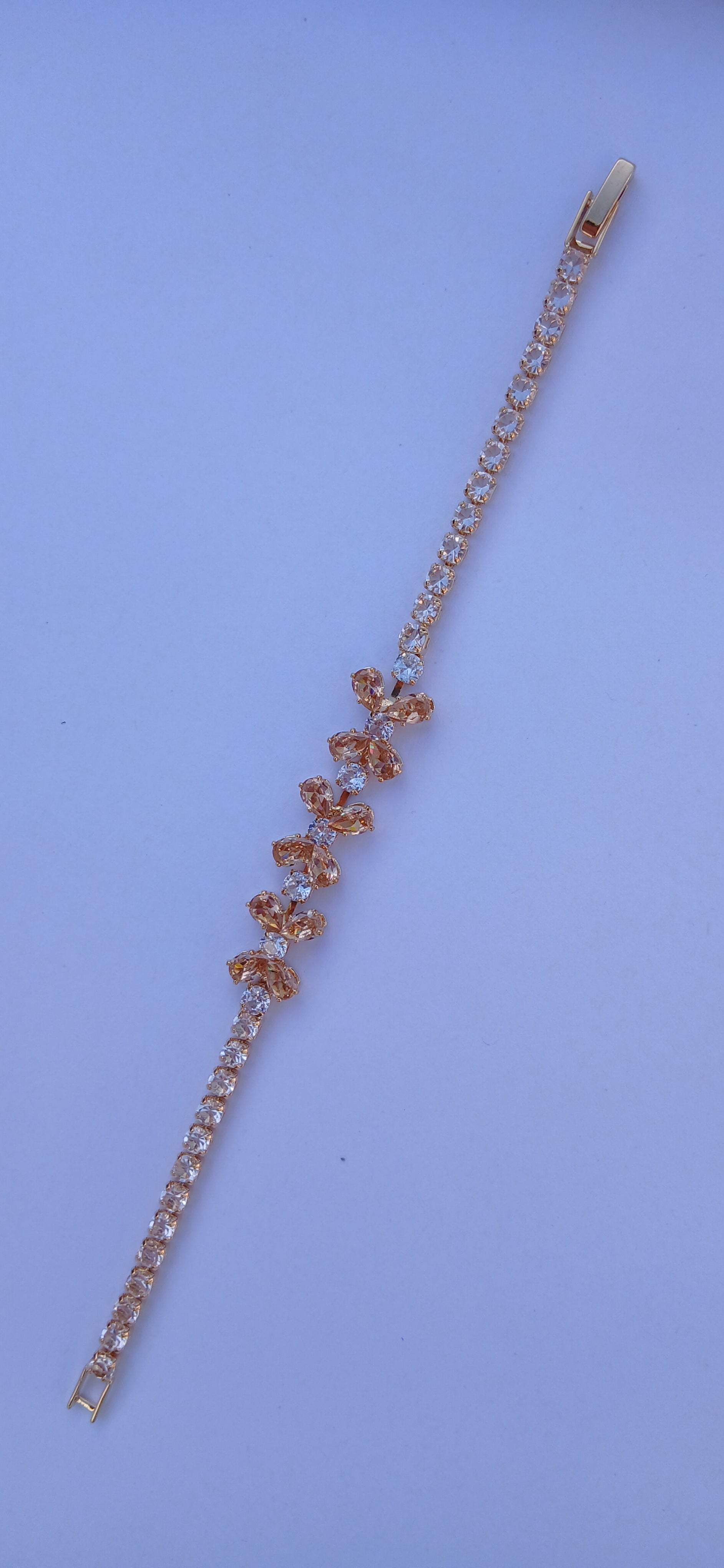 Crystal Butterfly Tennis Bracelet — Gold & Silver Options | Tarnish-Resistant Sparkle