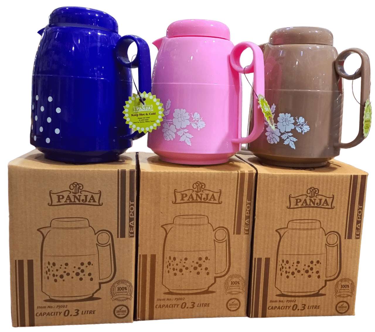 Mini Teapot Flask 300ml | Baby Thermos with Glass Insulation