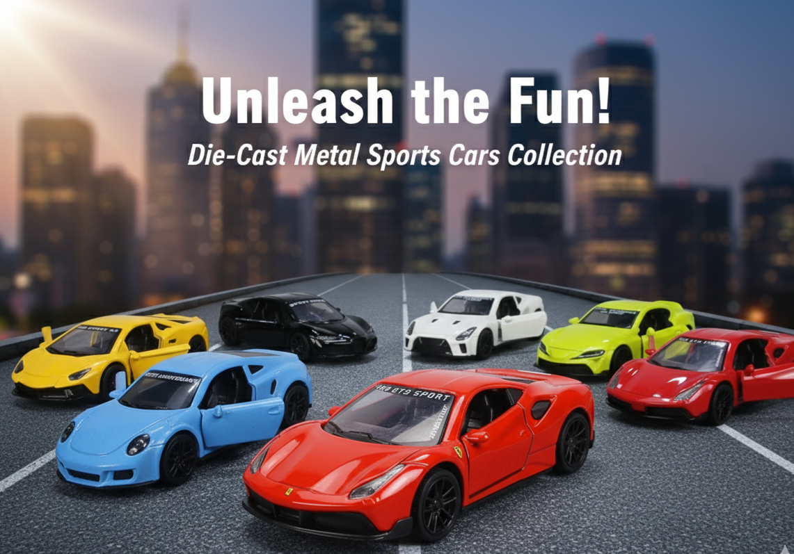 Metal and Alloy Sports Car Toy | Opening Doors | Premium Simulation Model for Kids & Collectors