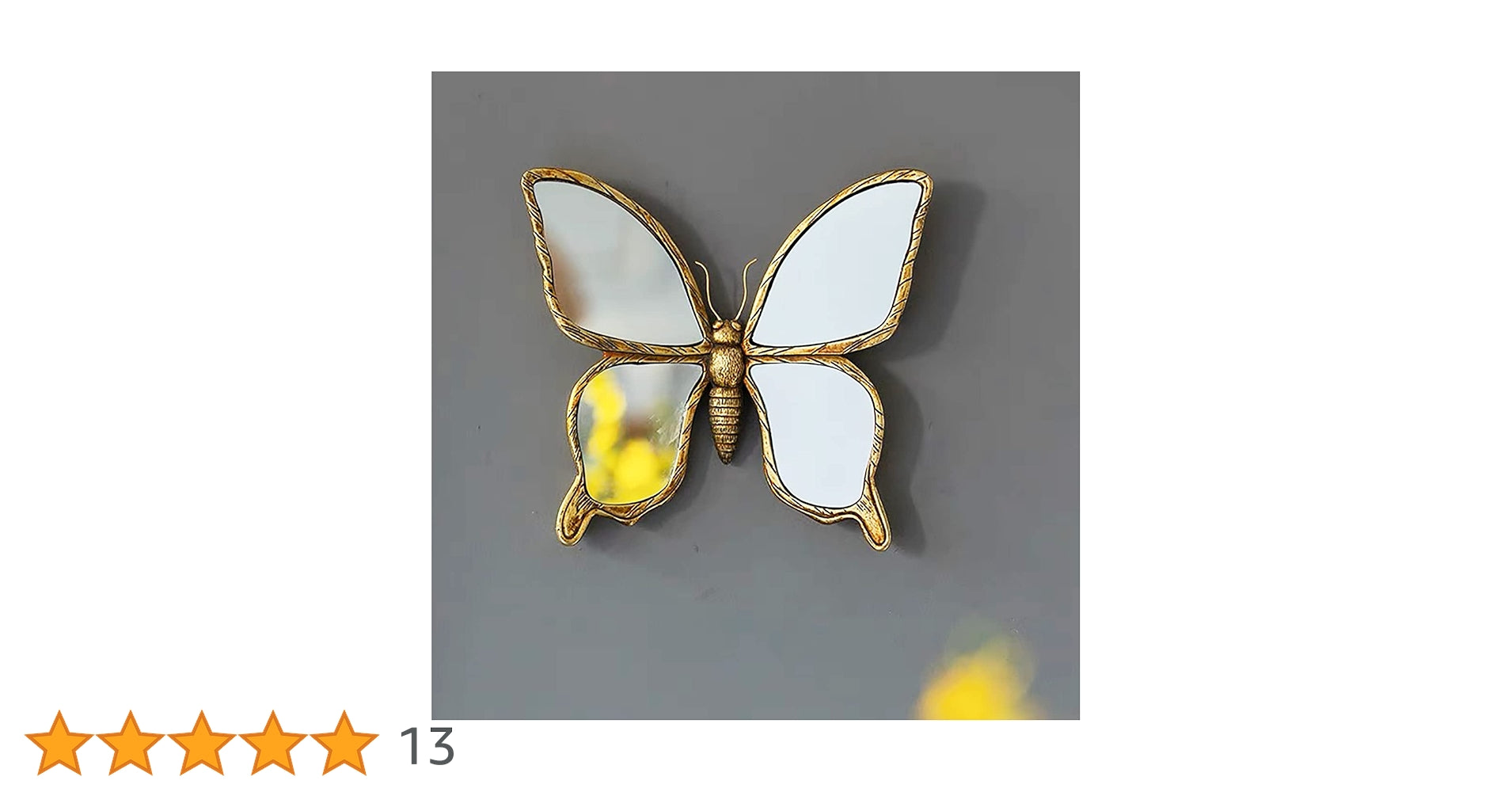 Golden Butterfly Wall Mirror. Decorative Mirrors | 1 Pciece