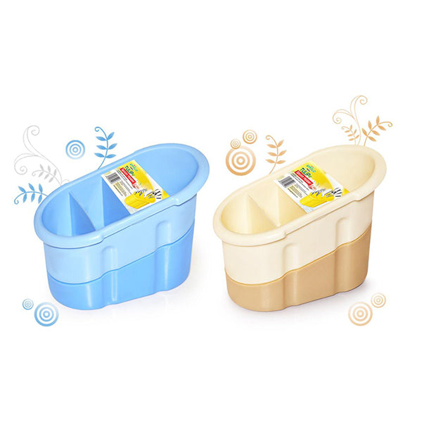 Appollo Tulip 4-Partition Multi-Purpose Cutlery & Stationery Holder | Food-Grade Plastic Organizer