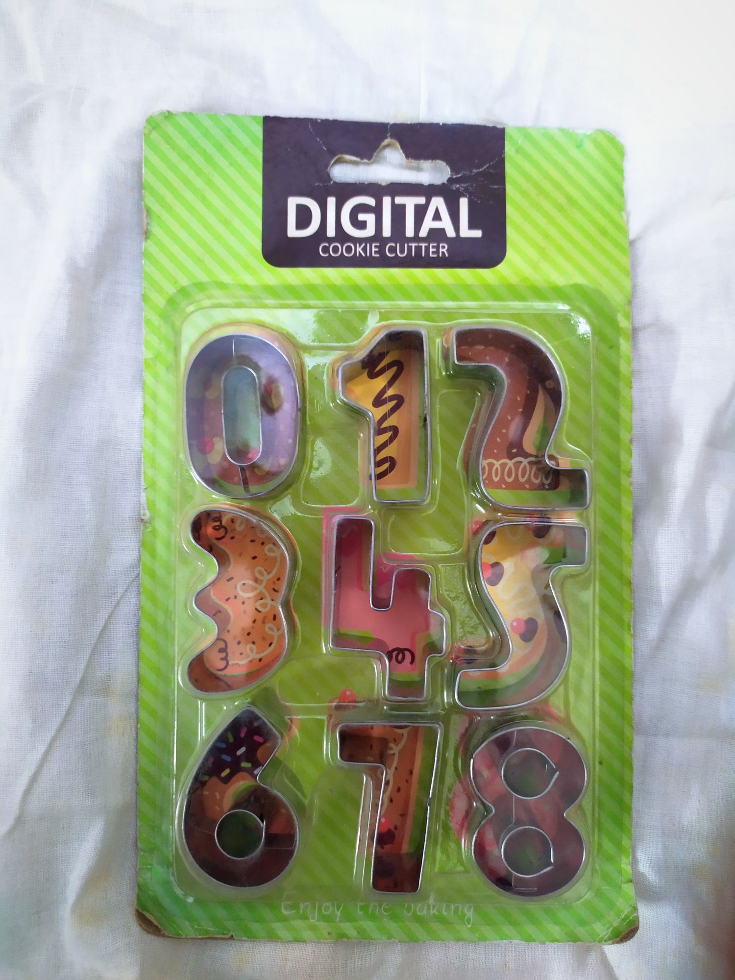 Stainless Steel Number Cookie Cutters Set – 9-Piece Digits 0–8 for Baking & Fondant